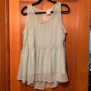 LC Lauren Conrad mint top
